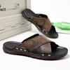 Fashion Men Summer Outdoor Slippers Ultra-fine Plywood Sandals Breathable Outdoor Half Drag Man Beach Flats Simple Mens Slip On Shoes