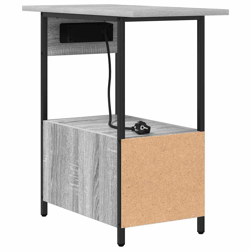 Nightstand Grey Sonoma 60 x 30 x 61 cm Particleboard