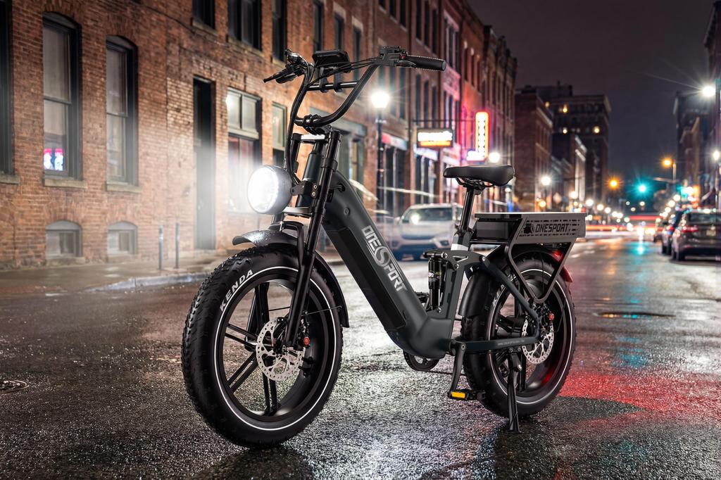 ONESPORT OT08 Pro 20" All-terrain E-bike Is Equipped with Dual 48V 18Ah Batteries and a 500W Motor, with a Maximum Load Capacity of 120 Kg