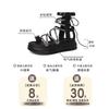 Shoes summer new retro rhinestone temperament hundred design sense child thick sole hollow beach sandals