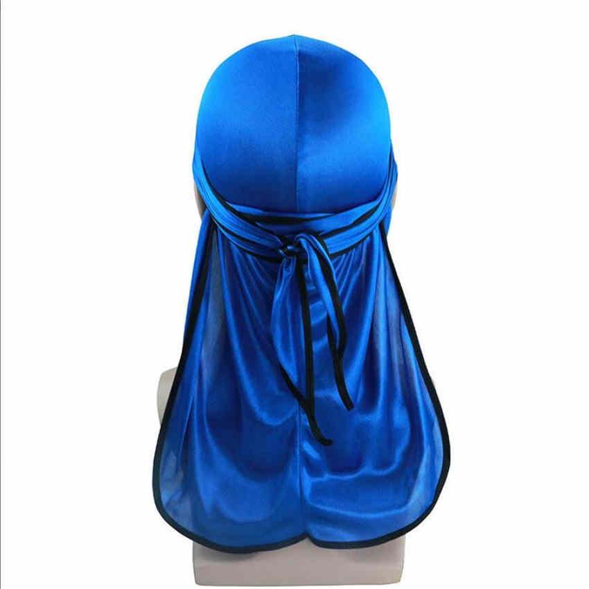 Unisex Long Tail Scorpion Pirate Silk Satin Cap Elastic Head Cap Chemotherapy Hat Hair Accessories
