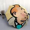Tintin Theme Automatic Umbrella, Lightweight & Portable, 8 Rib, Perfect for Outdoor Travel, Birthdays, Christmas, Gifts.