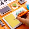 Thin Carving Block Jelly Rubber Stamp Easy to Carve Adhesive Backing Rubber Carving Block Square Soft Rubber Stamp Carving Block