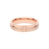 & Co.. T-Serie Diamantbesetzter schmaler Ring Unisex-Ringe GRP09678