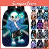 Stylish Black Undertale Sans School Bookbag Featuring Smooth Zipper And Easy-to-clean Material