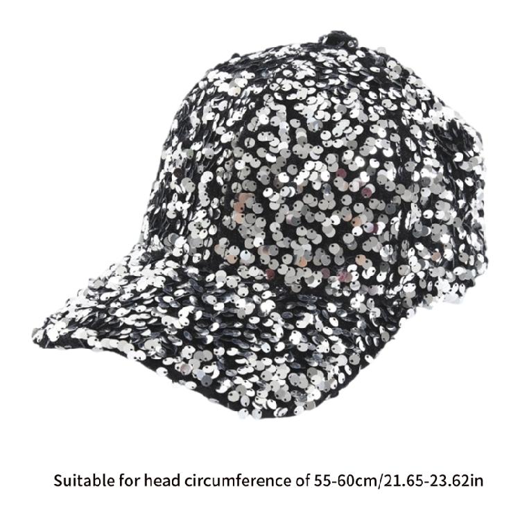 Sequined Baseball Hat for Girls Boys Breathable Sports Hat For Outdoor Activities Fashion Photo Props