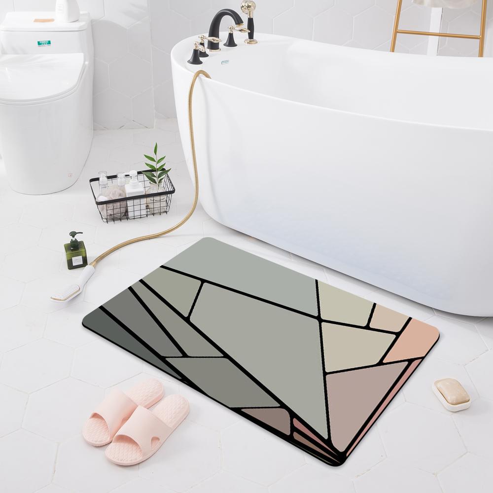 

Нескользящий впитывающий коврик для ванной комнаты, коврик для двери спальни, кухонный коврик, ковер для ванной комнаты, душа 40x60cm