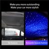 Car Roof Star Night Light 360 Degrees LED Display USB Powered Adjustable Bendable Night Projector Parties for Auto