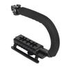 Camera Handheld Stabilizer ABS Sponge Adjustable Angle U Shaped 3 Hot Shoe Handheld Stabilizer for