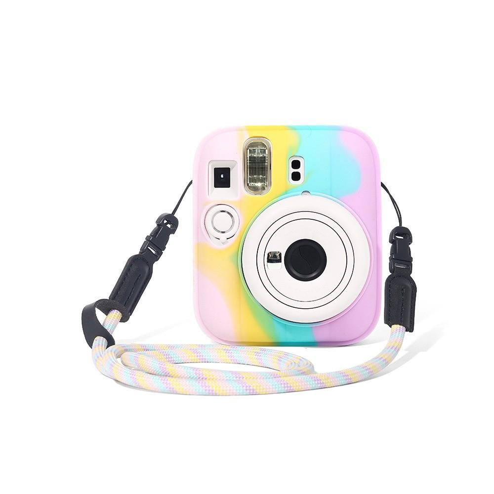Med Rem Instantkamerafodral Silikonhölje Skyddande Omslag för Fujifilm Instax mini 13 Resa
