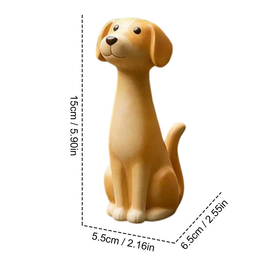 Vases Home Decor Resin Dog Desk Ornament Handcrafted Vase for Home Shelf Bookshelf Entryway Living Room Dining Table Bedroom