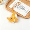 1Pcs Cute Whale Dolphin Bag Pendant Sea Animal Pu Leather Keychain Calming Deep Sea Vibes-Relaxing Nature-Inspired Accessory