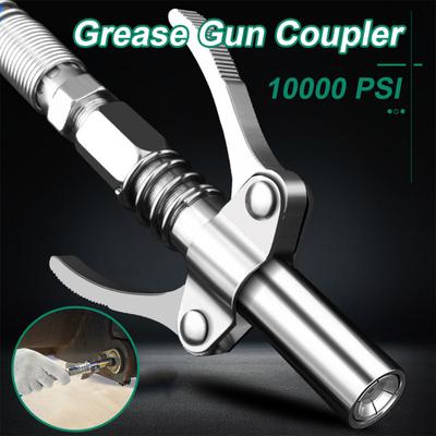 Grease Gun Coupler 10000 PSI NPTI/8 High Pressure Grease Nozzle Oil Pump Car Syringe Lubricant Tip Repair Accessories Lubricant