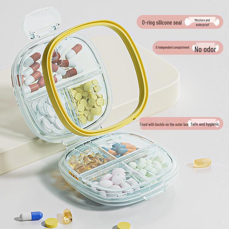 Portable Weekly Pill Organizer Set