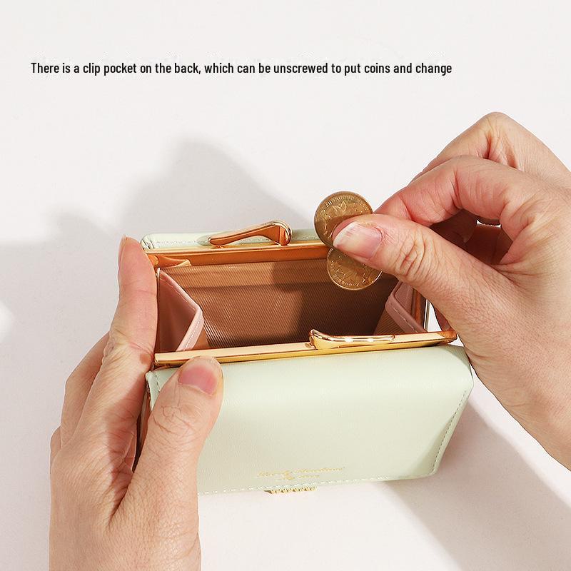 Fuhang Ladies' Elegant PU Coin Purse – Compact, Stylish, Luxury Wallet for Students