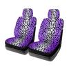 Coprisedili Auto alla Moda con Fantasia Leopardo Poliestere Traspirante Facili da Installare e Pulire Proteggi Sedile