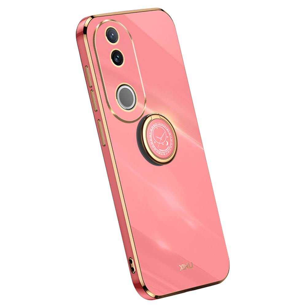 XINLI For vivo V50 5G Case Ring Kickstand Electroplating TPU Phone Cover