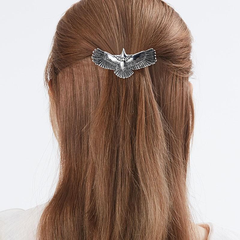 Popular Retro Eagle Spring Hairpin Trendy Hairpin Female Viking Nordic Norwegian Hair Accessories
