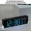 Night Light Digital Alarm Clock Electric Desk Clock with Indoor Temperature Loud Alarm Day of Week for Living Room