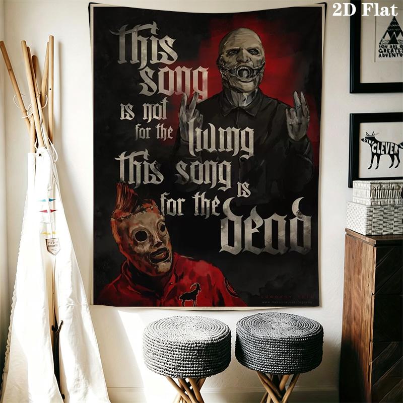 Slipknot Band Logo Tapestry Tapestry Wallmounted Fashion Print Soft Wall Covering Decoration Work Of Art