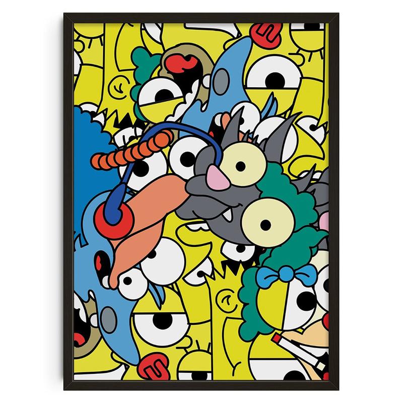 Vintage Abstract Classic Posters Retro Mind Maze Print Mid Century Wall Art Canvas Painting for Club Living Room Home Decor