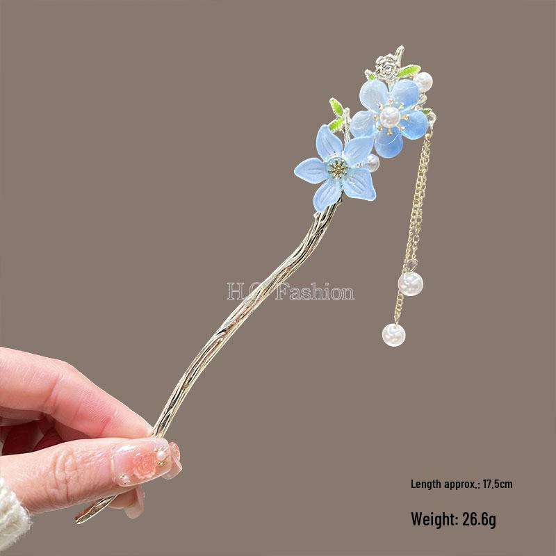 Cherry Blossom Tassel Hairpins: Elegant Hanfu Inspired Hair Accessories for Spring and Summer