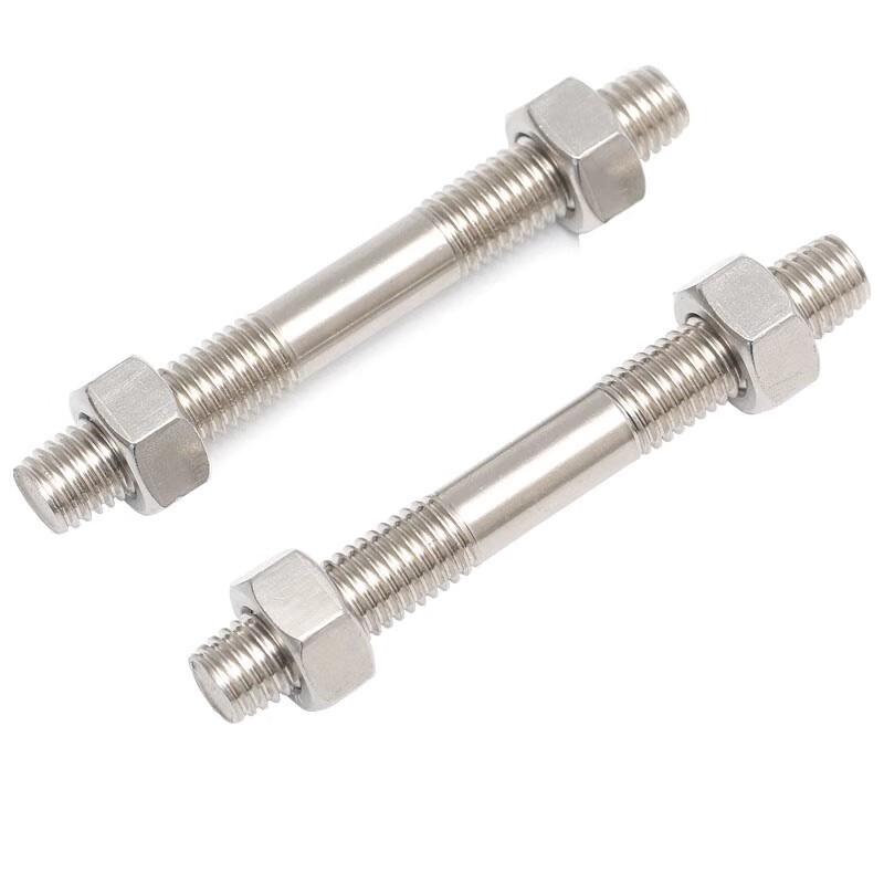 304 Stainless Steel Double-Ended Screw and Nut Set