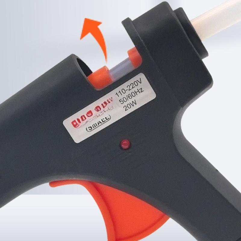 Heißklebepistole Mehrfarbig Handgemachte Klebepistolen Haushalts Kinder Schönheit Nähpistole 20W Handgemachte DIY Heißklebepistolen Geeignet für Zubehör
