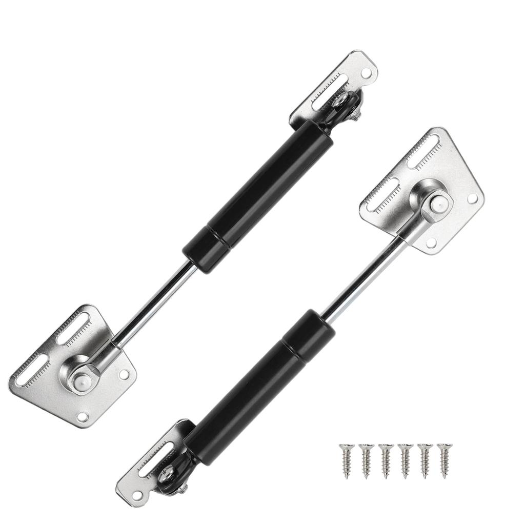 Motoforti Universal Lift Support Strut Gas Springs, 6 inch/155mm, 13lb/60N/6kg, Carbon Steel, Black, Set of 2