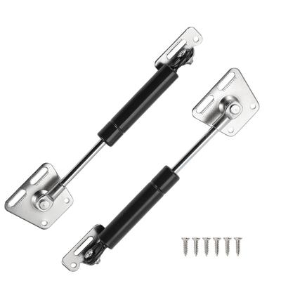 Motoforti Universal Lift Support Strut Gas Springs, 6 Inch/155mm, 13lb/60N/6kg, Carbon Steel, Black, Set of 2