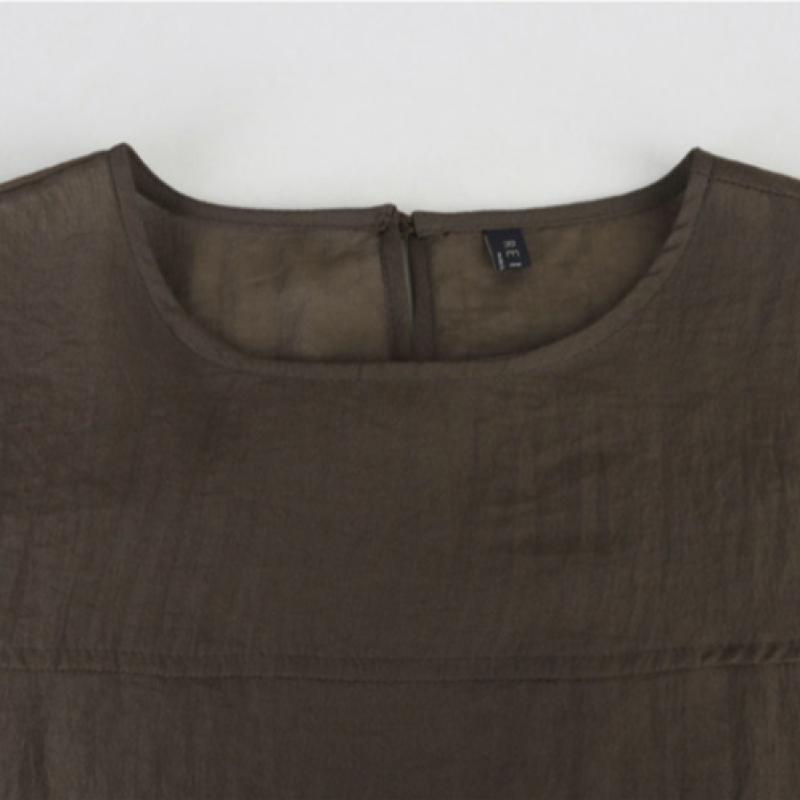 Shop   Women S Korean Made Layered blouSe Purple Gray Rei Wbl260101 PurpleGray