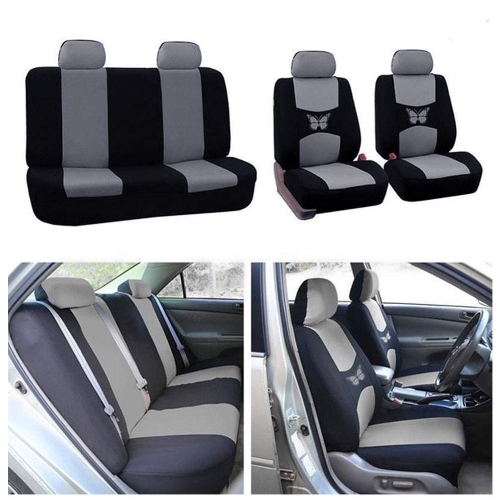 readygohigh Seat Covers for Kei All Set of or Headrest Front Seat Rear Seat Cushion Apron Seat Hook Universal Car for Kei Cars and Standard All Seats