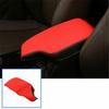 Red Leather Central Armrest Box Sleeve Protection Cover For BMW F30 F34 2013-18