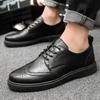 Neue Herren Oxford Luxus Casual Mode Atmungsaktiv Formell Klassisch Business Lederschuhe Mode Freizeitschuhe