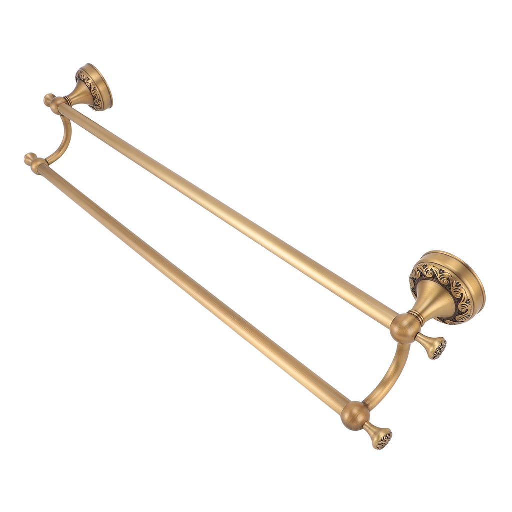 Koupelnový držák na ručníky Měděný Antický Nástěnný Věšák na ručníky Držák Tyč Tyč pro Domov Hotel Dvojitý