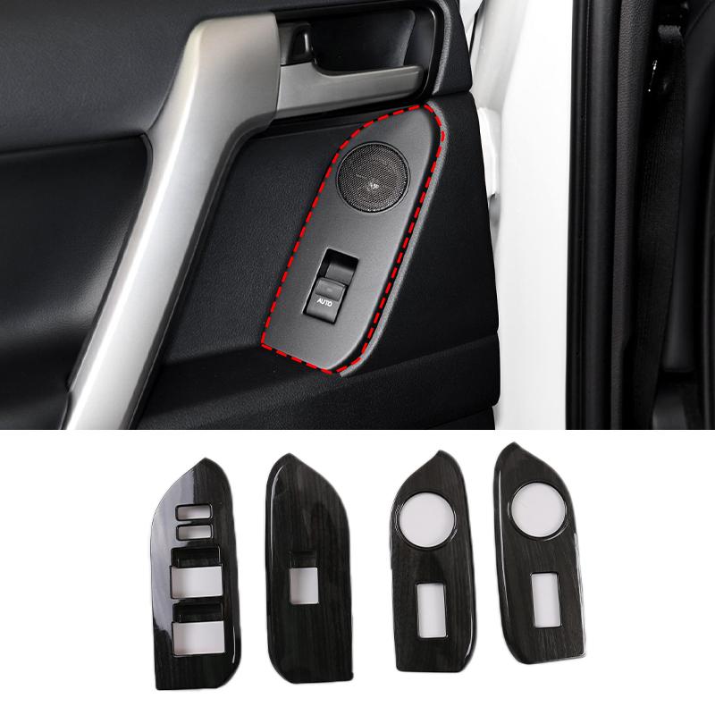 Für Toyota Land Cruiser Prado FJ150 150 2014-2018 Auto Fenster Glas Lift Schalter Button Control Panel Rahmen Abdeckung trim