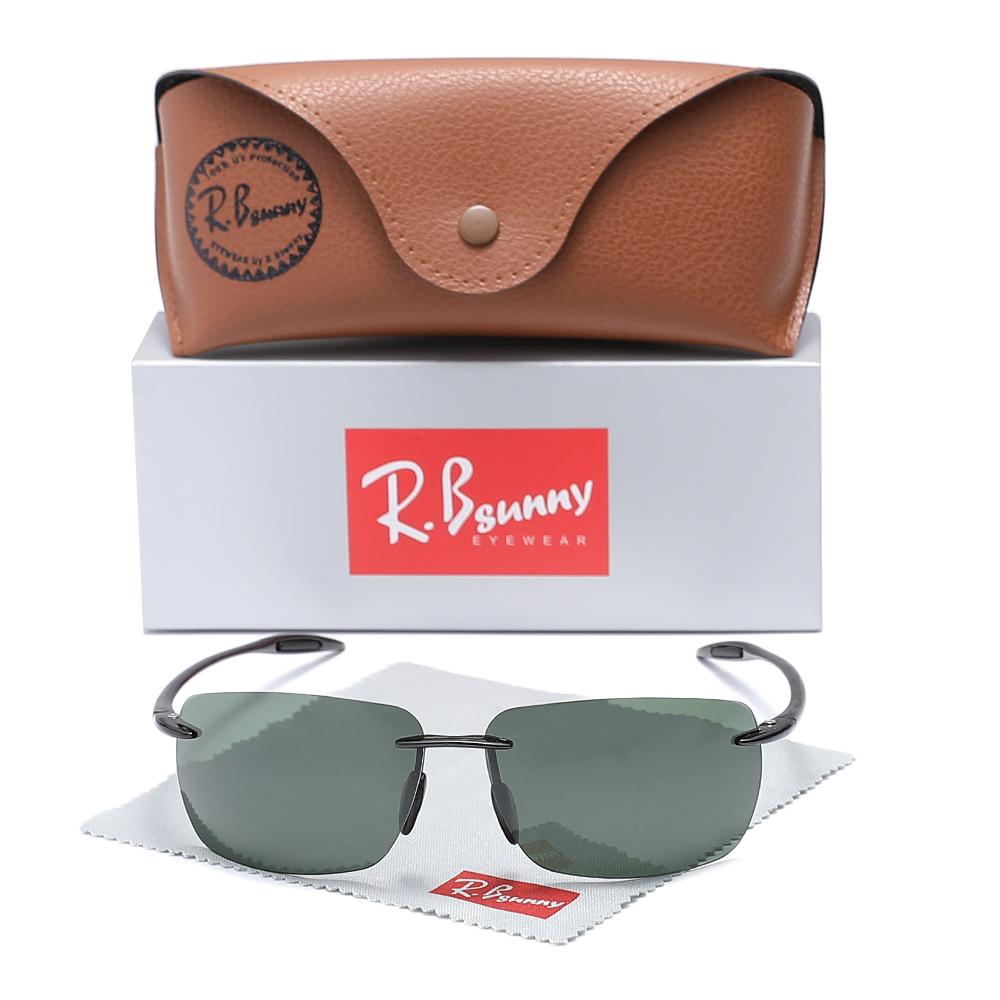 RBsunny Herren Klassische Randlose Sonnenbrille Damen Männlich Outdoor Fahren Sport Rechteckig Ultraleicht Fahren Weiblich Kausal Brillen
