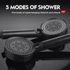 High Pressurized Filter Shower Head 5-mode Adjustable Spray with Massage Brush Rain Faucet Bathroom Accessories