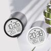 Thin Temperature and Humidity Meter Clock Indoor Household Electronic Alarm Clock Kitchen Digital Display Alarm Clock Wall-mounted Room Temperature