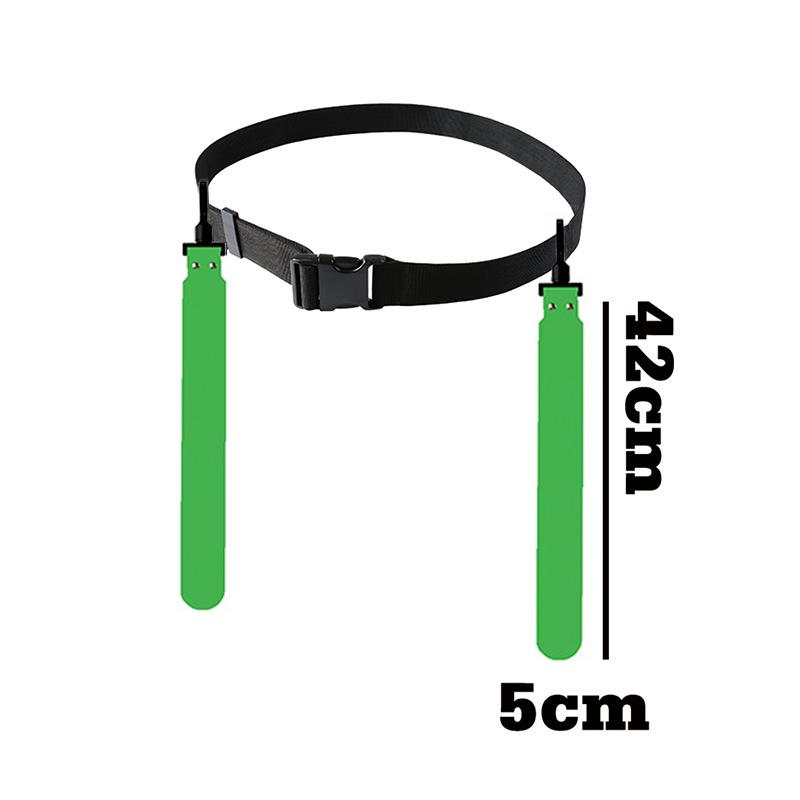 Sports Flag Football Webbing Waist Flag Bright Color Adjustable Competition Training Pvc American Soccer Waist Flag For Sports