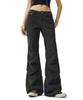 Deketeuumeon Flared Shirring Pants Dcwpt017Charcoal