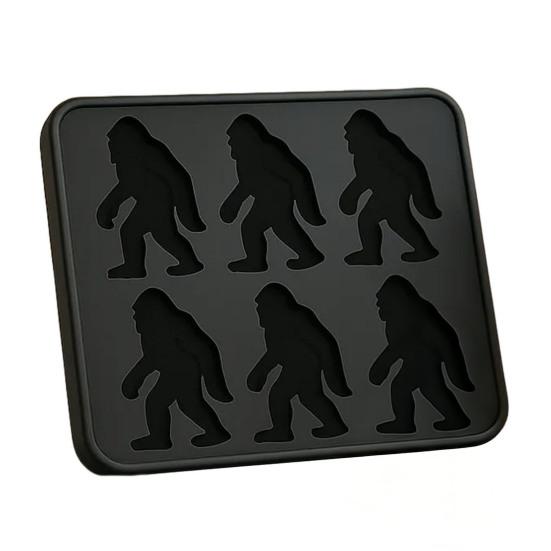 

Форма для льда в форме Бигфута, 6 ячеек, форма для кубиков льда в форме снежного человека, для напитков на Хэллоуин, шоколадное мыло, не содержащие бисфенол А, жуткие формы для кубиков масла чёрный