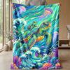 Ocean Adventure Turtle 8 Theme blanket Lightweight Warm Flannel Blanket Decorative Throw Blanket for Home Decoration