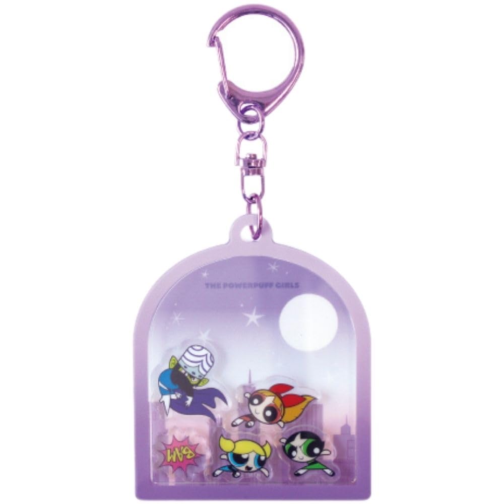 Powerpuff Girls Shaka Character Keychain - Night Sky