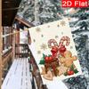 2D Flat, 2D Flat Christmas Gingerbread for Man Cane Candy Cake Garden Flag- Outdoor Garden Flag Double-sided Home Decoration Courtyard Decoration Outd