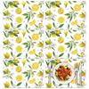 Colorful Floral Spring Plastic Placemats Set of 6,Summer Watercolor Flowers Place Mats,Washable Table Mats