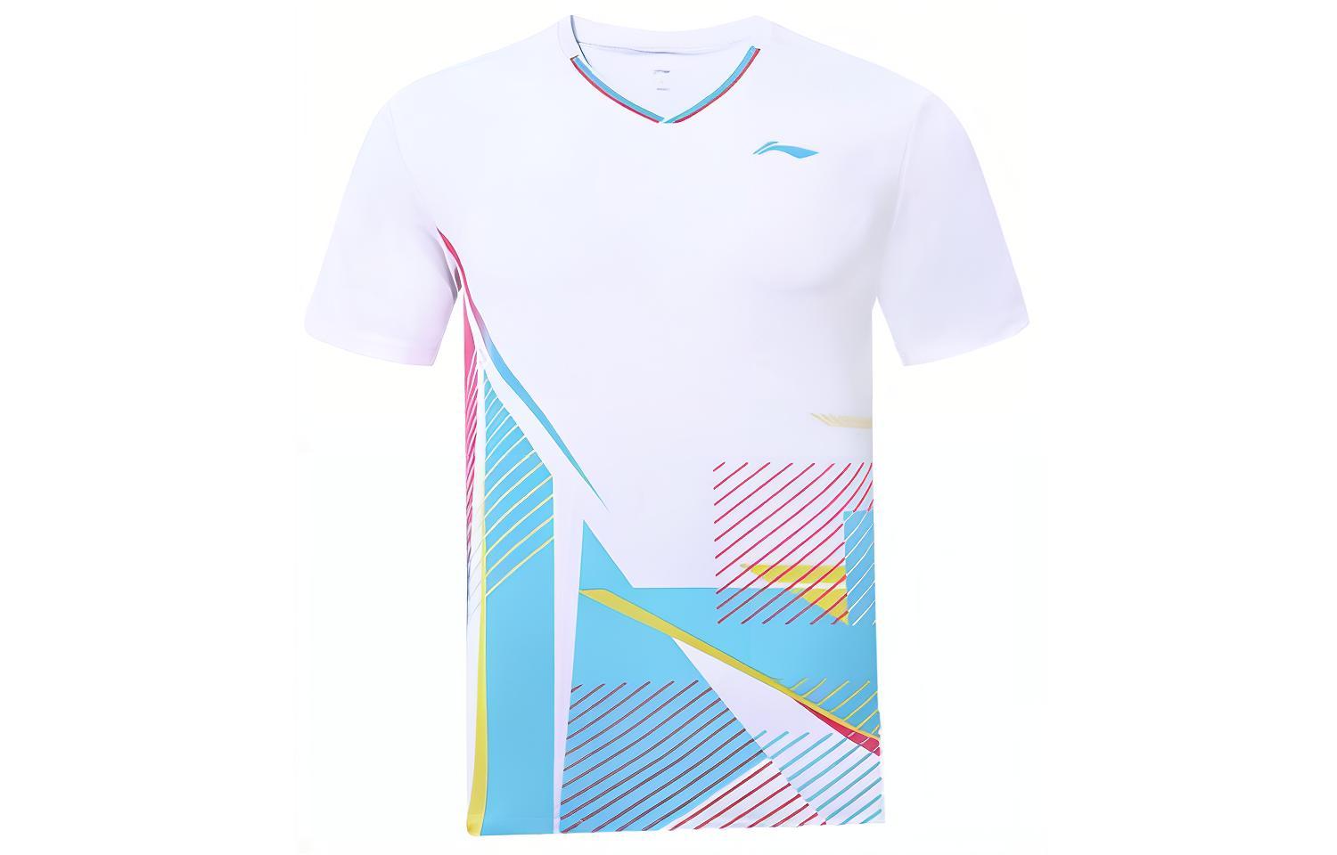 Li Ning Badminton Jersey Men s Standard White AAYT813-1 L