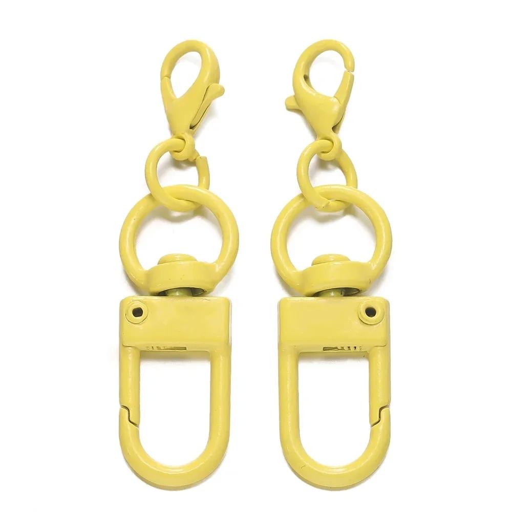 For Jewelry Making Dog Buckle Neckalce Accessories 10pcs Random Color Clasp Hooks Keychain with Lobster Matel Clasps
