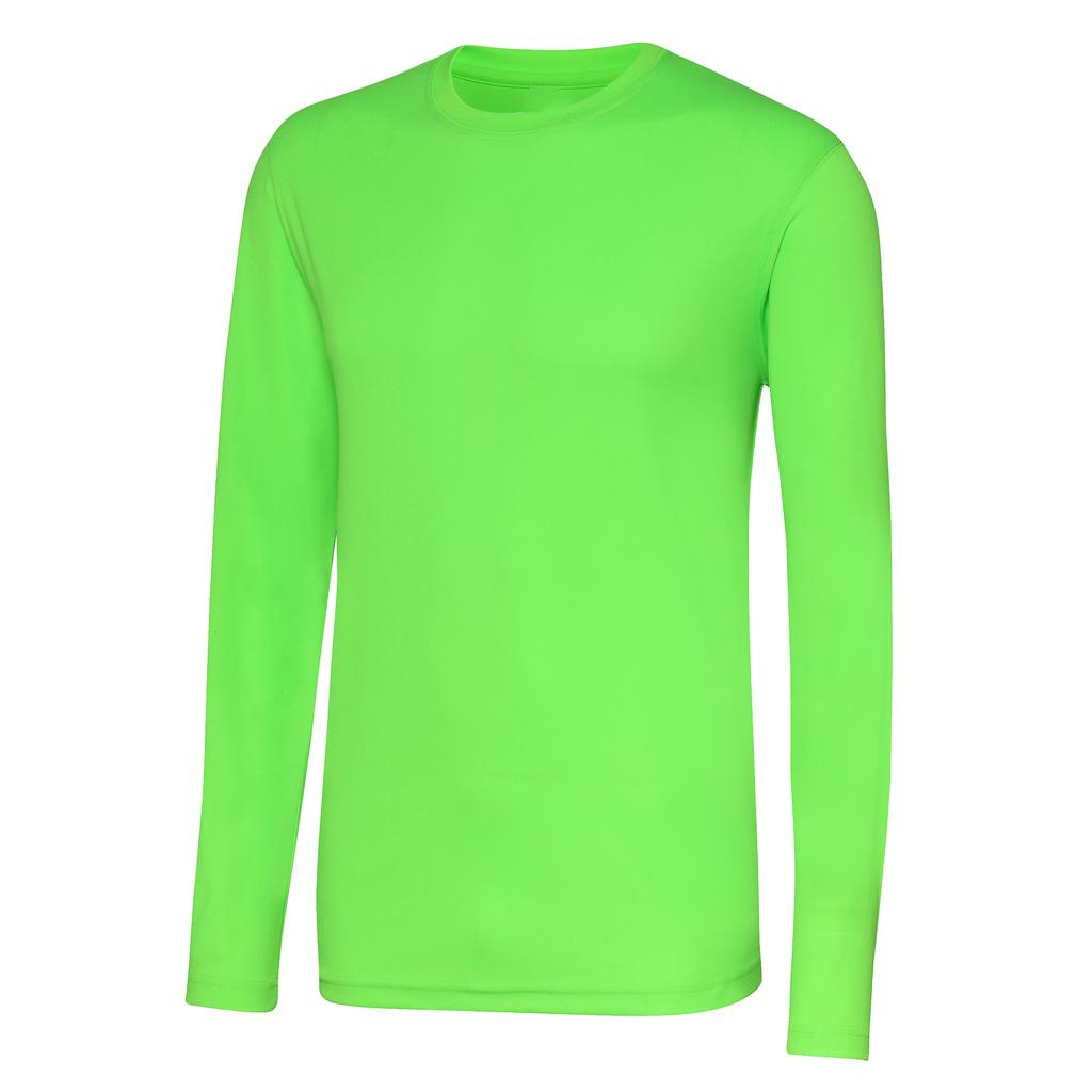 Awdis Just Cool Mens Long Sleeve Cool Sports Performance Plain T-Shirt
