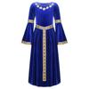 Girls Medieval Princess Costume Renaissance Costume Robe Retro Gown Dress for Halloween Cosplay Dress Up